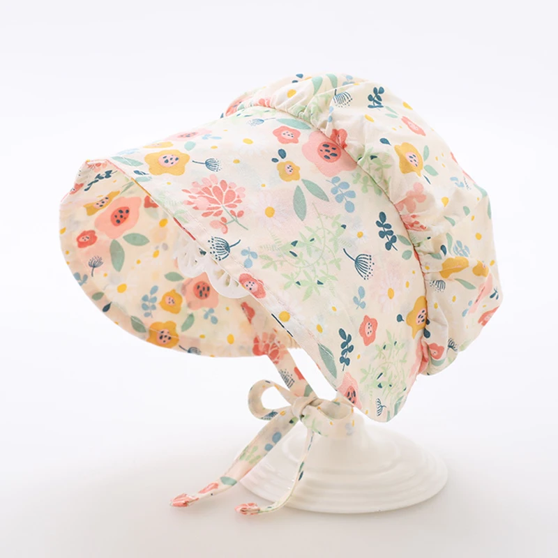 Sombrero para el sol de cubo para niñas – Estilo coreano veraniego - imagen 2