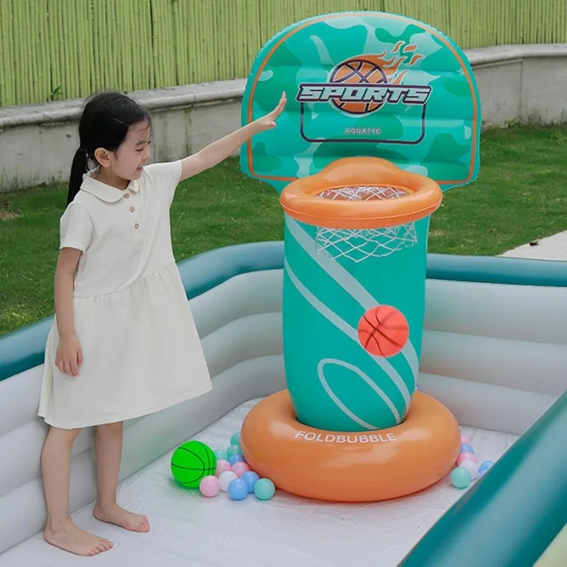 Aro de baloncesto hinchable para piscina y exterior de verano - imagen 3