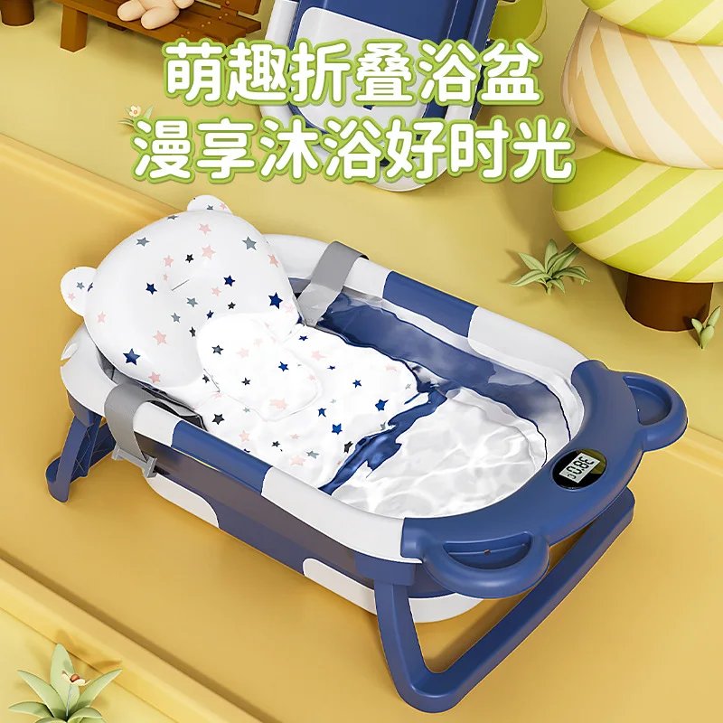 Bañera bebé plegable con sensor térmico y posición reclinable - imagen 2