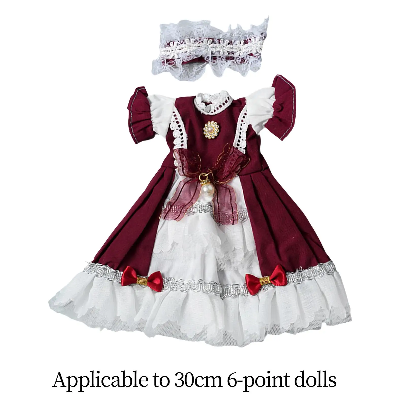 Vestido de princesa para muñeca educativo para niñas, juego de moda - imagen 5