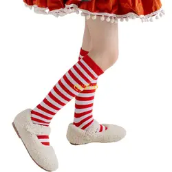 Calcetines a media pantorrilla de rayas suaves para niños