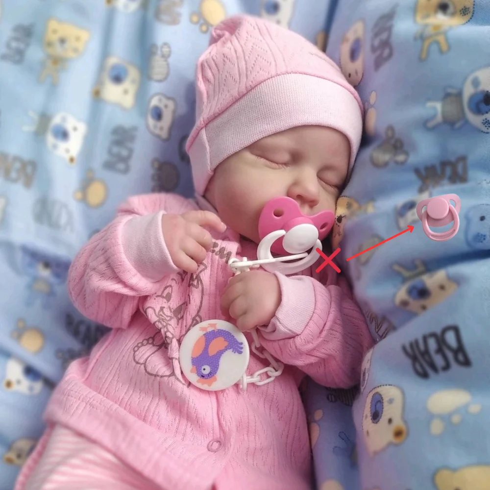 Muñeca reborn LouLou de vinilo realista con piel 3D - imagen 2