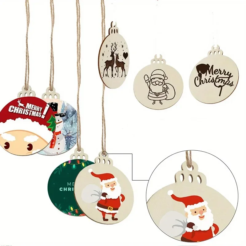 Discos de madera para manualidades – Decoración Navidad - imagen 3