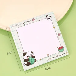 Notas adhesivas infantiles con panda de dibujos animados