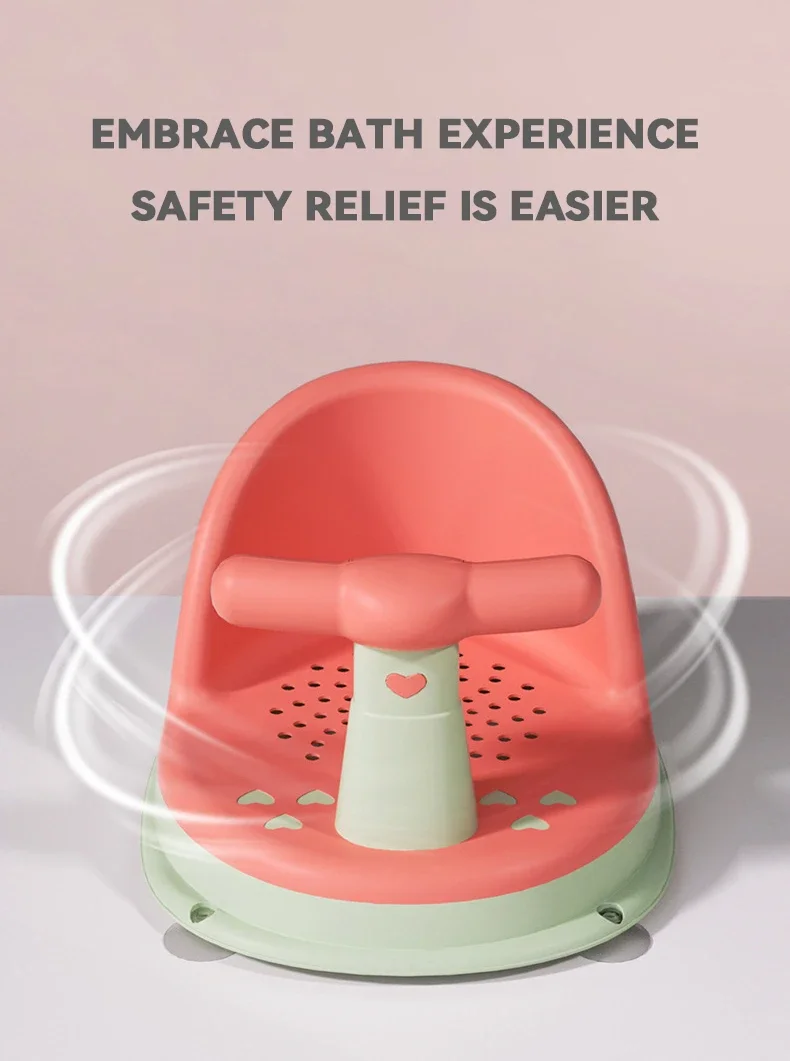 Asiento de bañera para bebés, vista lateral