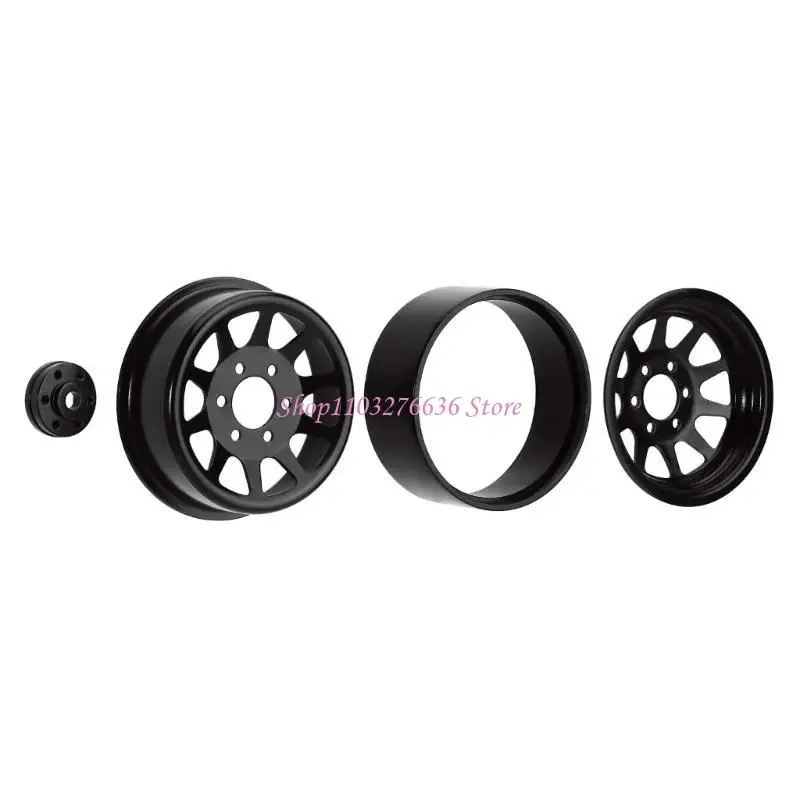 Ruedas beadlock para coche trepador teledirigido con cubo de aleación - imagen 4