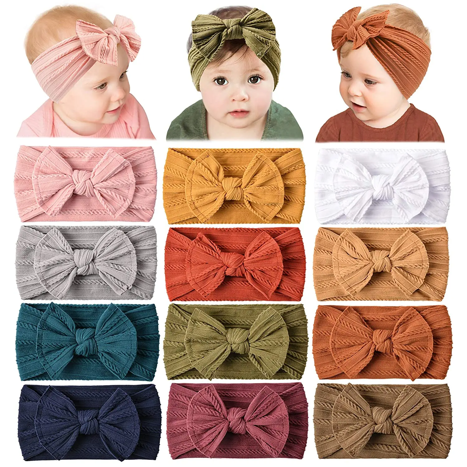 Diademas de nailon para bebé – Cintas elásticas de pelo made in Spain - imagen 5