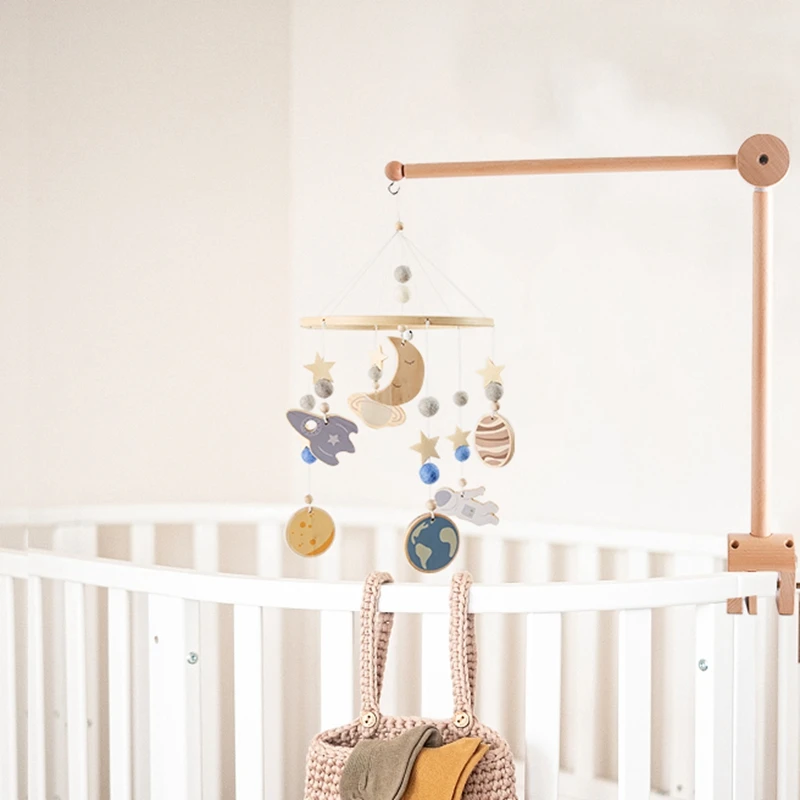 Soporte para móvil de cuna con campana y nube para bebé - imagen 2
