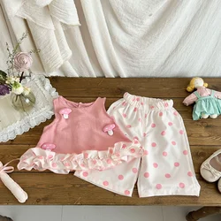 Conjunto de verano para bebé: chaleco y pantalón corto