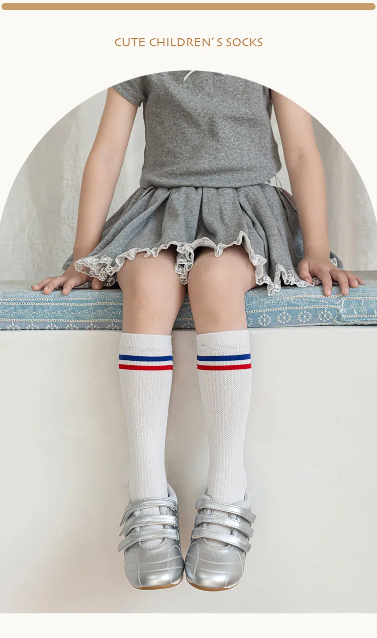 Calcetines a rayas estilo coreano