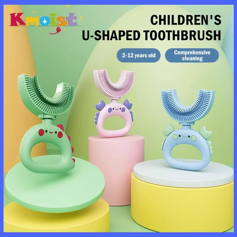 Cepillo dental infantil de silicona en forma U