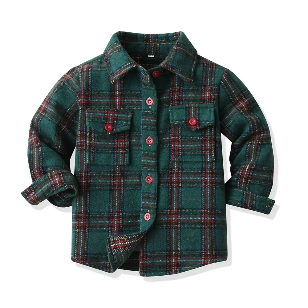 Camisa para niño a cuadros en algodón suave manga larga - imagen 5