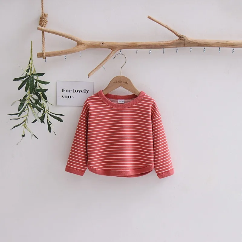 Sudadera con capucha a rayas para niños manga larga de entretiempo - imagen 3