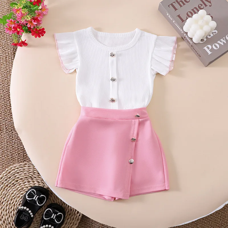 Conjunto de verano bebé con camiseta y pantalón corto infantil - imagen 5