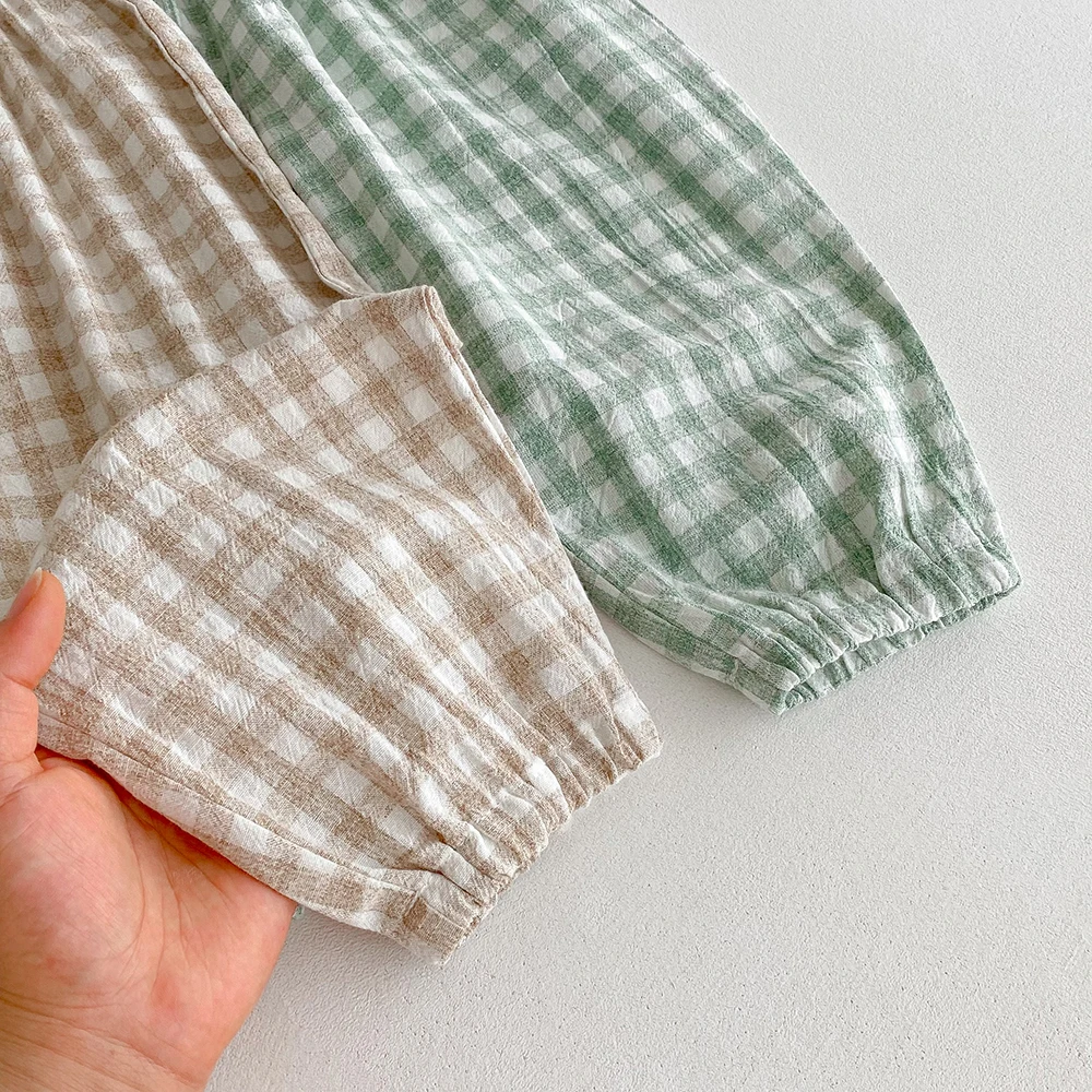 Pantalones de lino a cuadros Harlan anti-mosquitos para niños - imagen 5