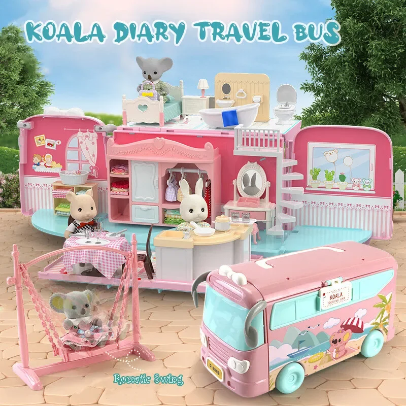 Casa de muñecas Koala Tour Bus Diary con kit de simulación - imagen 4