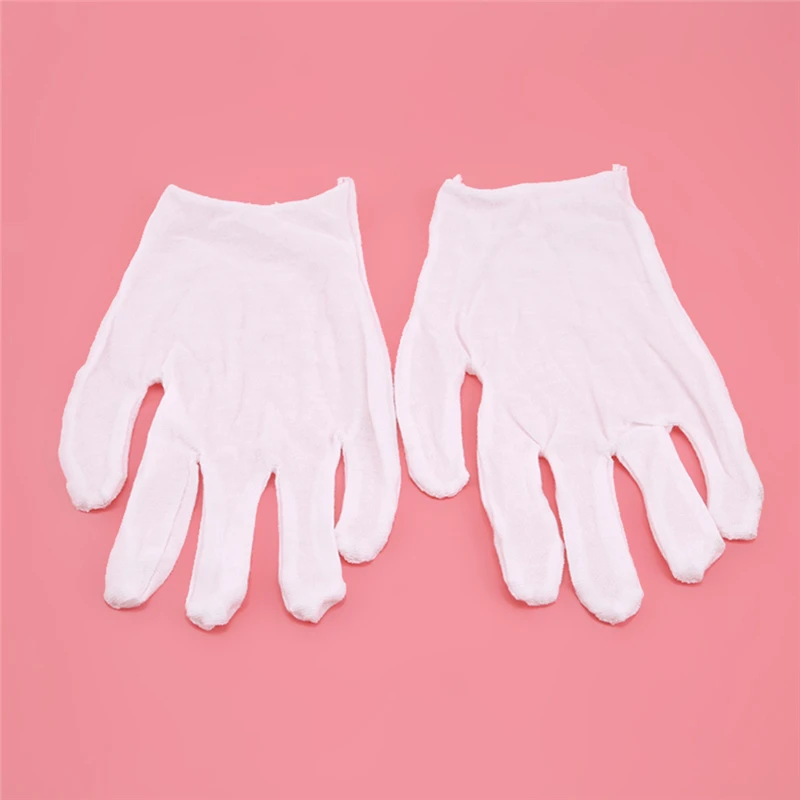 Guantes de algodón blanco infantiles – Manoplas finas para baile - imagen 3