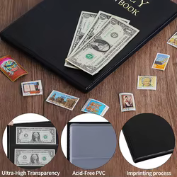 Álbum para billetes con protector y bolsillos para facturas