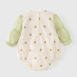 Pelele de bebé para niña con lazo y gorrito estilo princesa