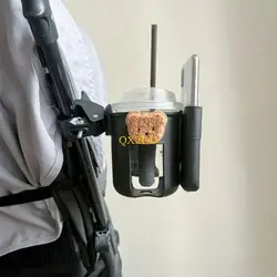 QX2D portavasos para carrito con soporte montado y diseño de oso