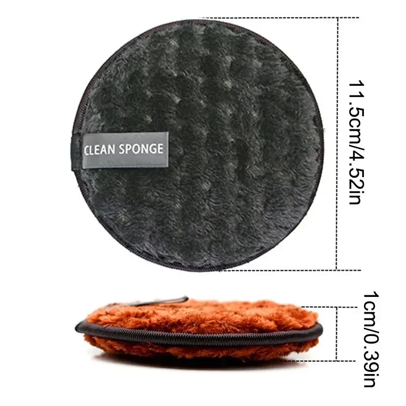 Esponja limpiadora facial lavable de microfibra con paño algodón - imagen 5