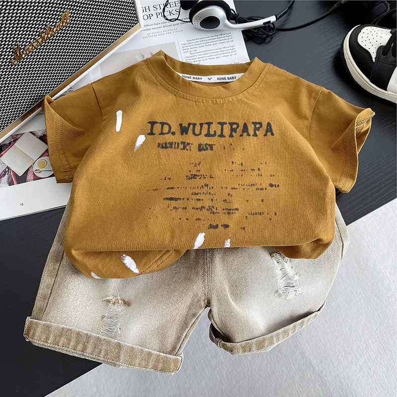 Conjunto de bebé de verano: camiseta y pantalón corto - imagen 2