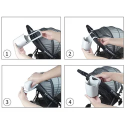 Bolsa portavasos acolchada para cochecito