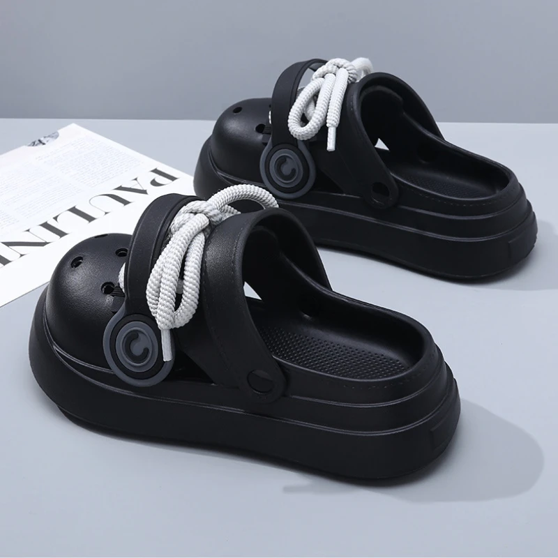 Sandalias de verano mujer con cordones y suela EVA gruesa - imagen 4
