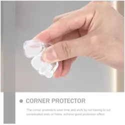 Protectores de esquinas transparentes PVC para bebés