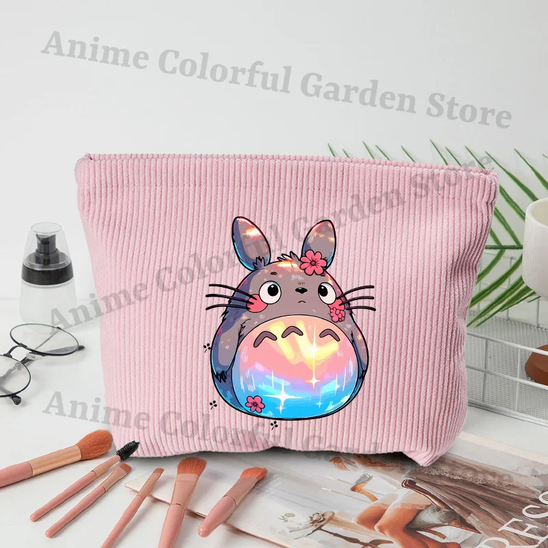 Bolsa de maquillaje de pana Mi vecino Totoro para estudiantes - imagen 3