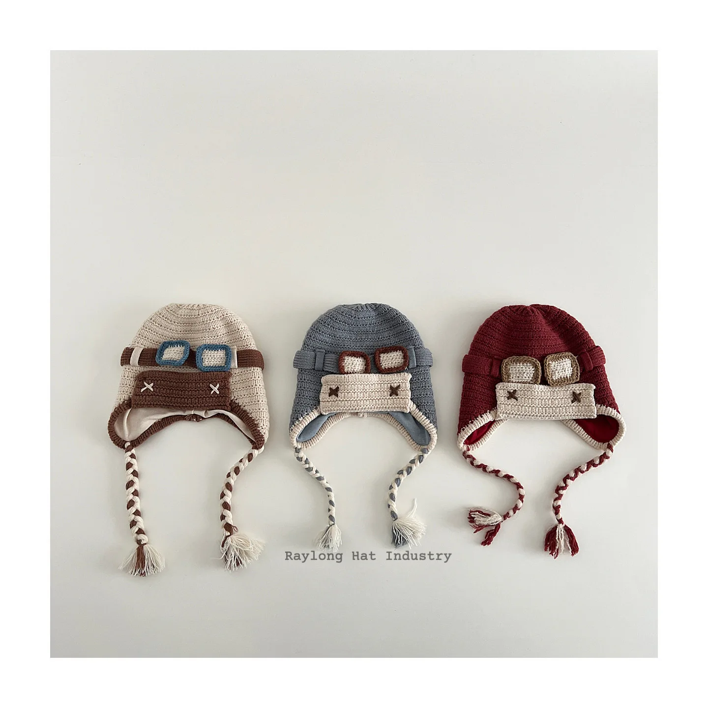 Gorro infantil con protección de oídos estilo piloto de dibujos - imagen 3