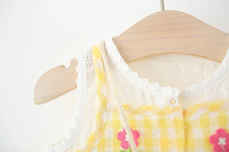 Vista frontal del vestido princesa coreano para niña