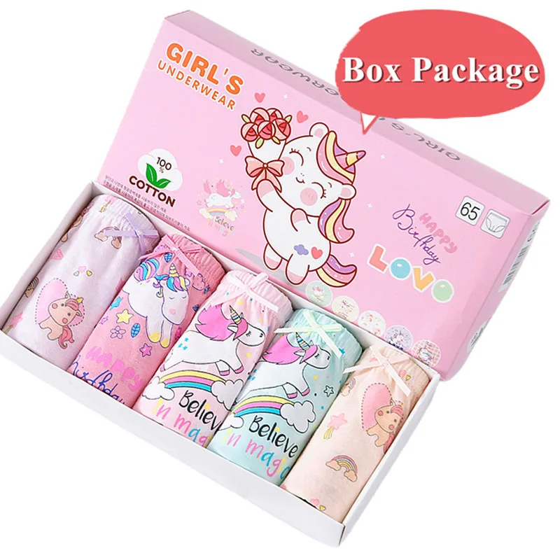 Bragas de algodón para niña con estampado de unicornio y arcoíris - imagen 5