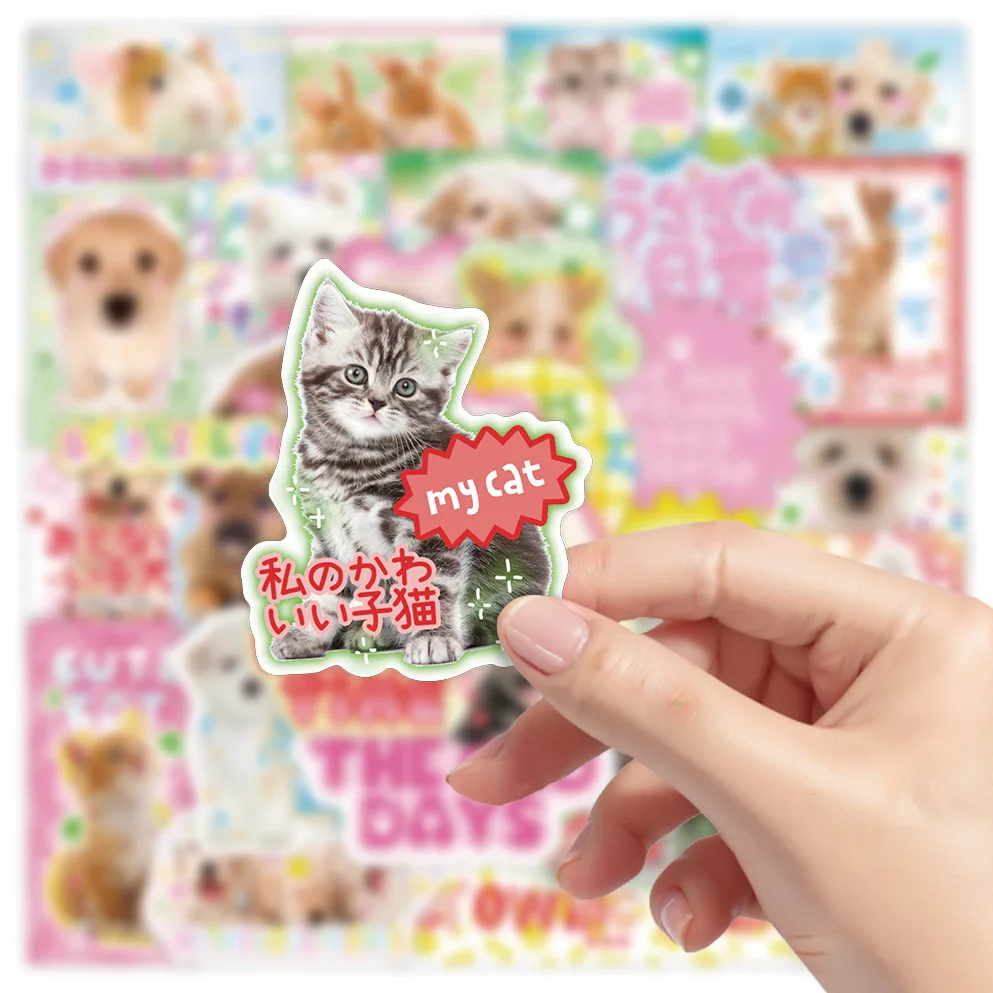 Pegatinas infantiles retro de animales para álbum y carcasa móvil - imagen 5