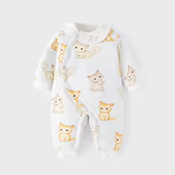 Mono bebé algodón cuellito muñeca con dibujos animados estilo chino