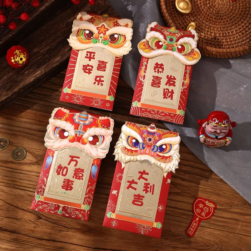 Sobres de la suerte rojos con dragón para Año Nuevo chino infantil - imagen 2