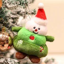 Caja regalo Navidad peluche muñeco de nieve árbol y fruta suave