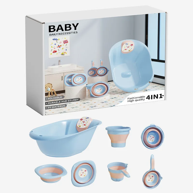 Bañera antideslizante infantil para bebés: sentarse y recostarse - imagen 4
