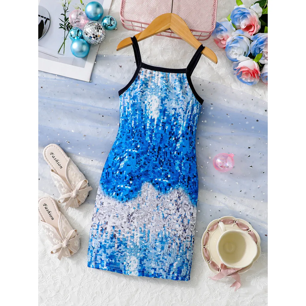 Vestido camisola verano niña – Estampado escamas de pescado