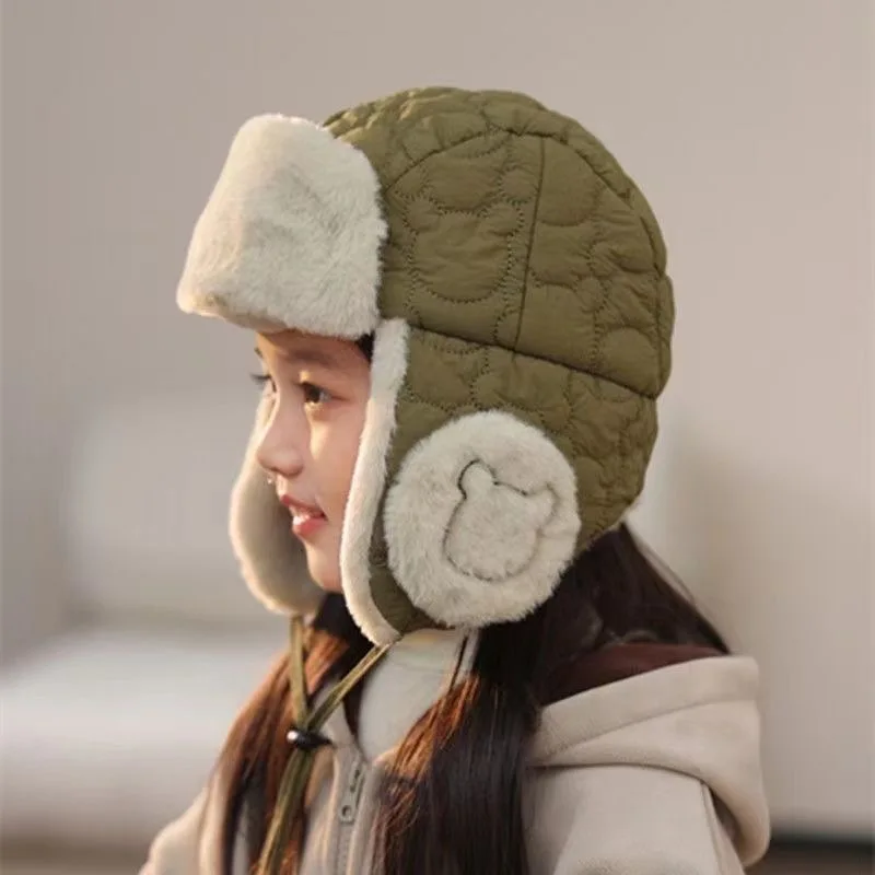 Gorro térmico infantil con orejetas cortaviento – Abrigado para niño - imagen 3