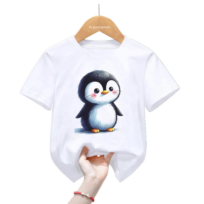 Vista lateral de la camiseta infantil