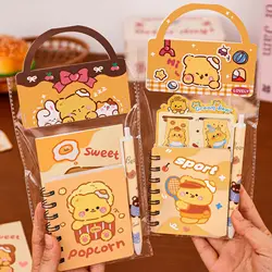 Juego de papelería Capybara Kawaii con bolso dibujos animados