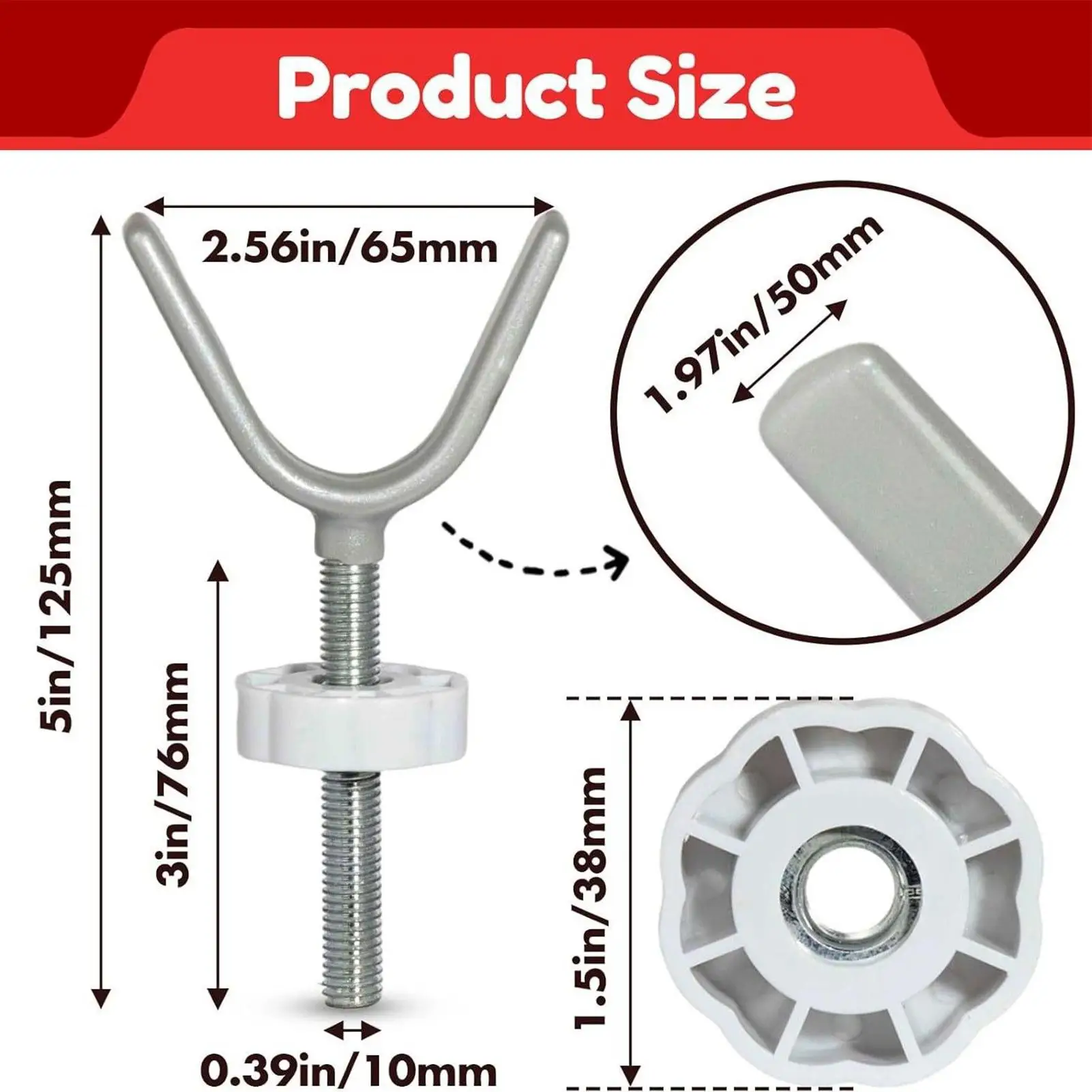 Barrera de seguridad para bebés: kit de 4 piezas con adaptadores - imagen 4