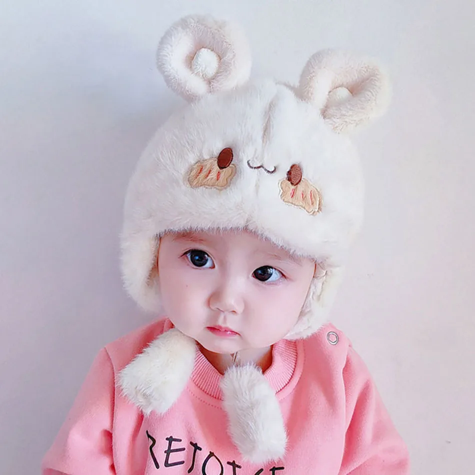 Gorros infantiles de felpa con orejeras – Invierno cálido para bebé - imagen 5