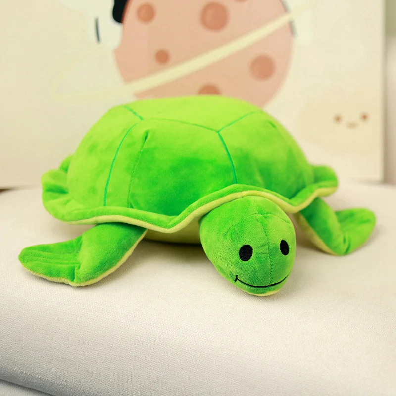 Peluche tortuga marina verde suave de dibujos animados - imagen 2