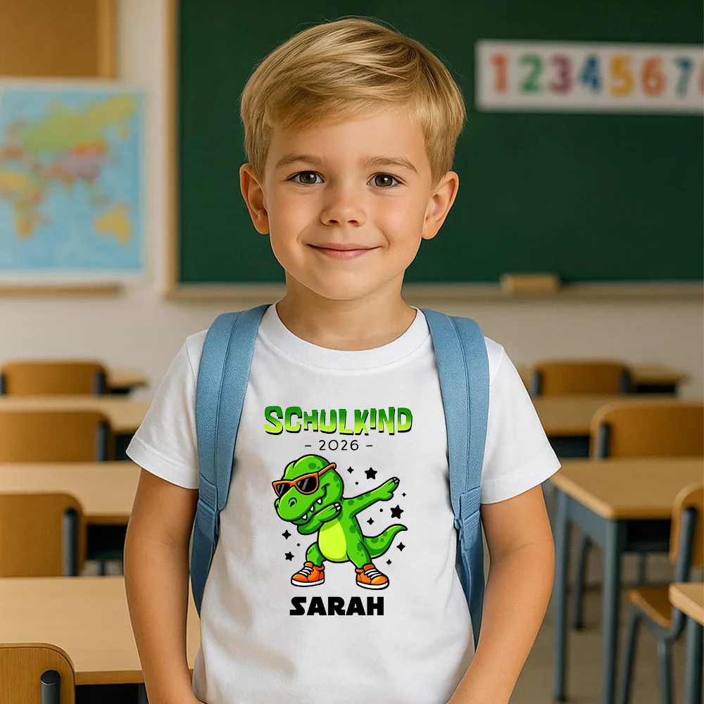 Camiseta personalizada para vuelta al cole con nombre