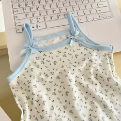 Conjunto verano niña Somenie: vestido con tirantes y pantalón corto