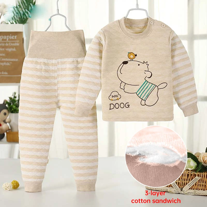 Pijama térmica de algodón para niño – abrigada y cómoda para inverno - imagen 2