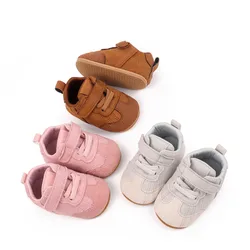 Zapatos de bebé primeros pasos con suela antideslizante gomosa