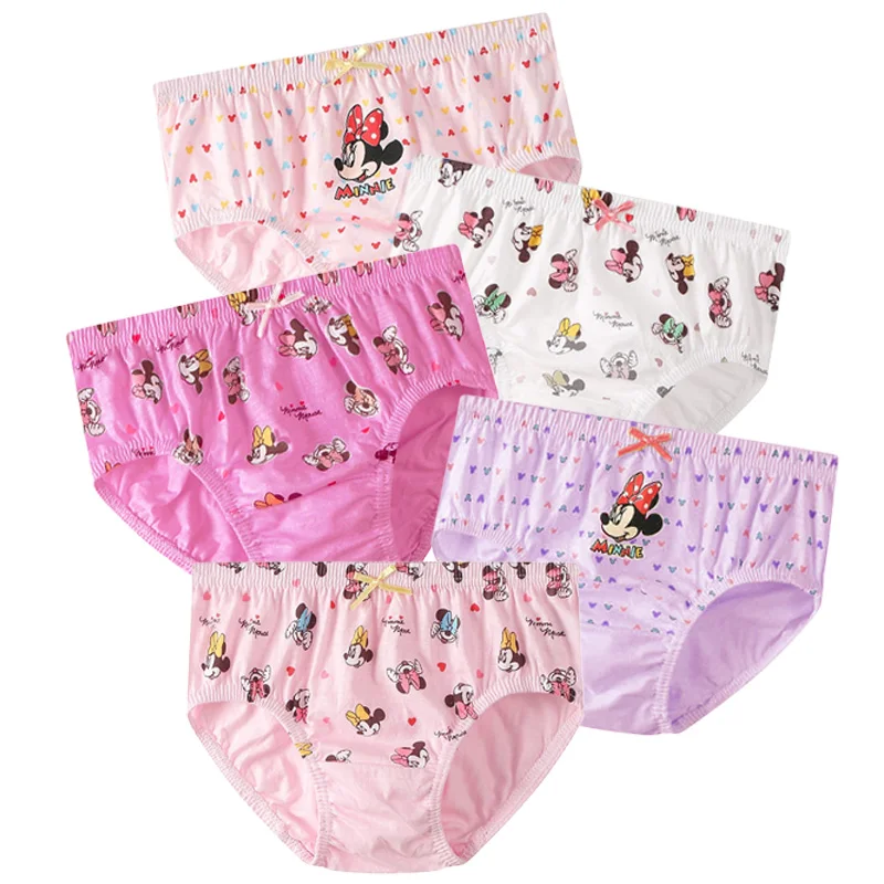 Mickey y Minnie ropa interior infantil de algodón triangular unisex - imagen 4